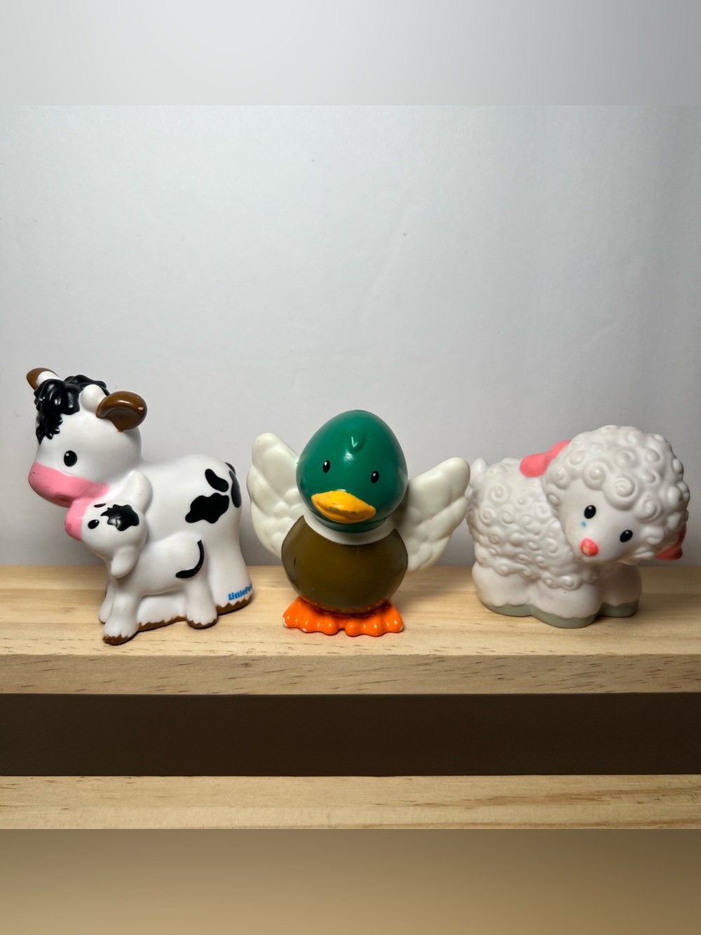 Bundle Of Three Harder To Find Fisher Price Little People Farm Animals Mallard